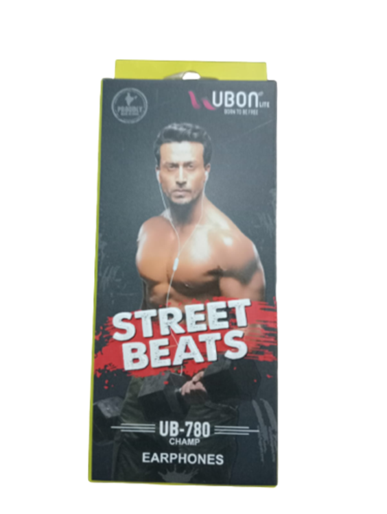 Buy Ubon STREET BEATS UB 780 EARPHONE WIRED HEADSET BLACK Wired