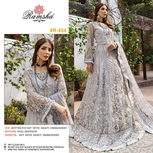 Ramsha Pakistani Luxury Net Dress - db22637